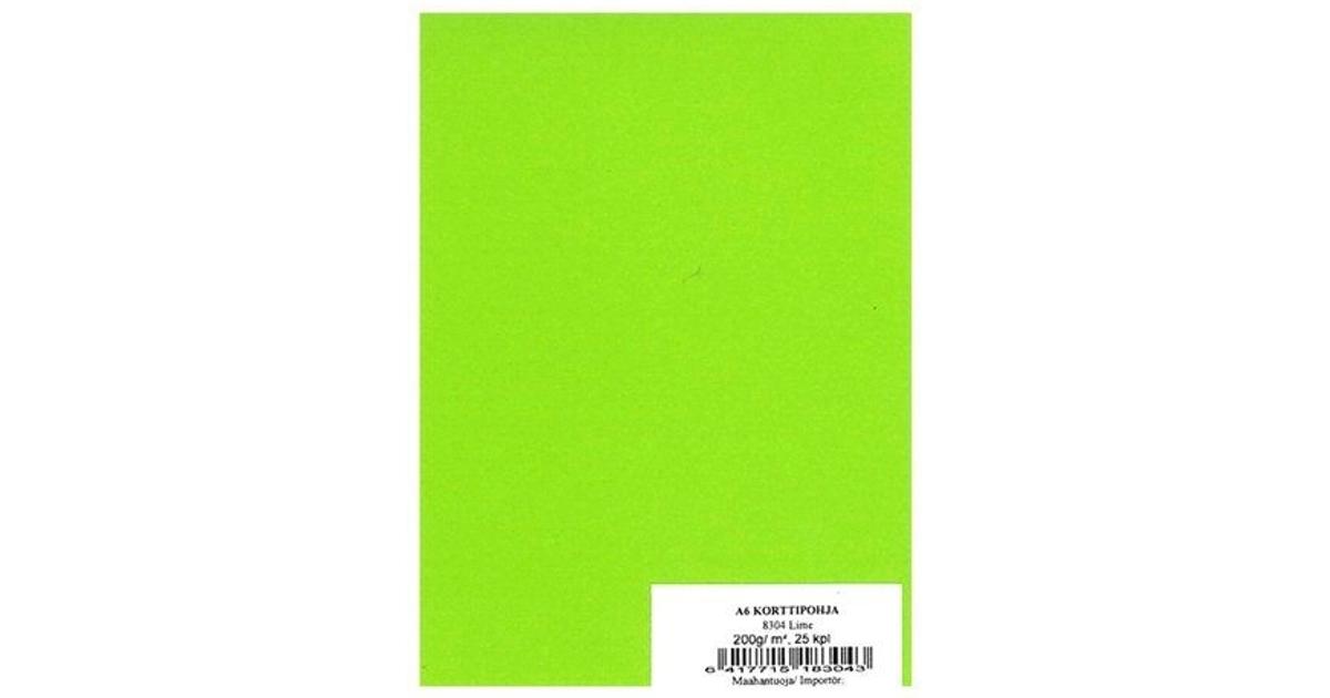 Primeco A6 korttipohja vihreä 25kpl/pkt | S-kaupat ruoan verkkokauppa