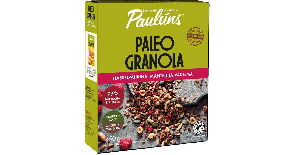 Paulúns paleo hasselpähkinä granola siemenmysli 350g | S-kaupat ruoan  verkkokauppa