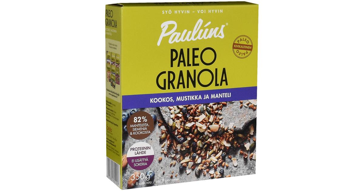 Paulúns paleo kookos granola siemenmysli 350g | S-kaupat ruoan verkkokauppa