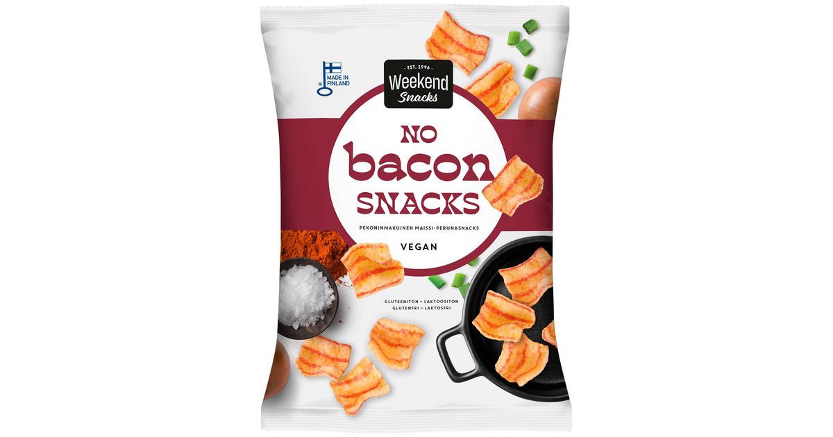 Weekend Snacks No Bacon Snacks, Pekoninmakuinen maissi-perunasnacks 180g |  S-kaupat ruoan verkkokauppa