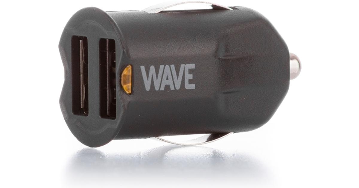 Wave Autolaturi, 2 x USB + MicroUSB kaapeli (10,5W), Musta | S-kaupat ruoan  verkkokauppa