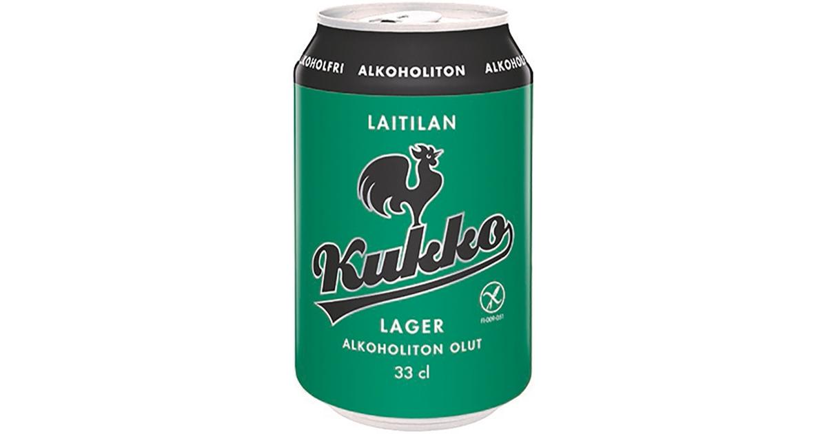 Laitilan Kukko Lager Alkoholiton 0,33L olut | S-kaupat ruoan verkkokauppa