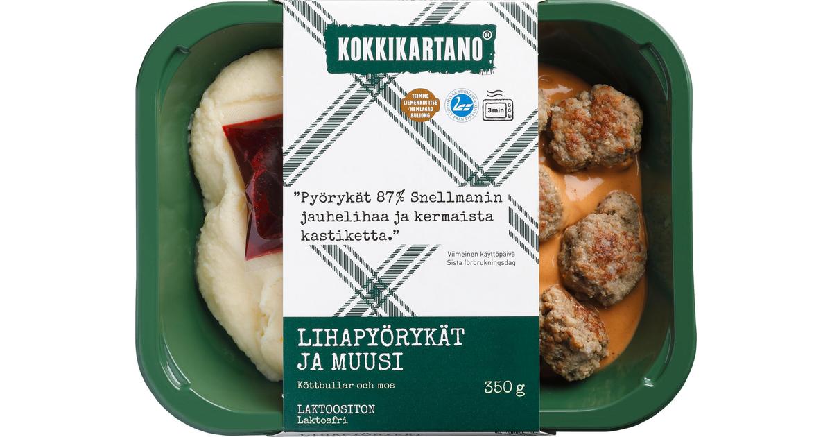 Kokkikartano Lihapyörykät ja muusi 350g | S-kaupat ruoan verkkokauppa