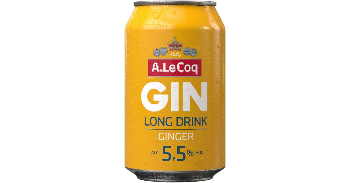 A. Le Coq GIN Long Drink Ginger 5,5% 0,33 l tlk | S-kaupat ruoan  verkkokauppa