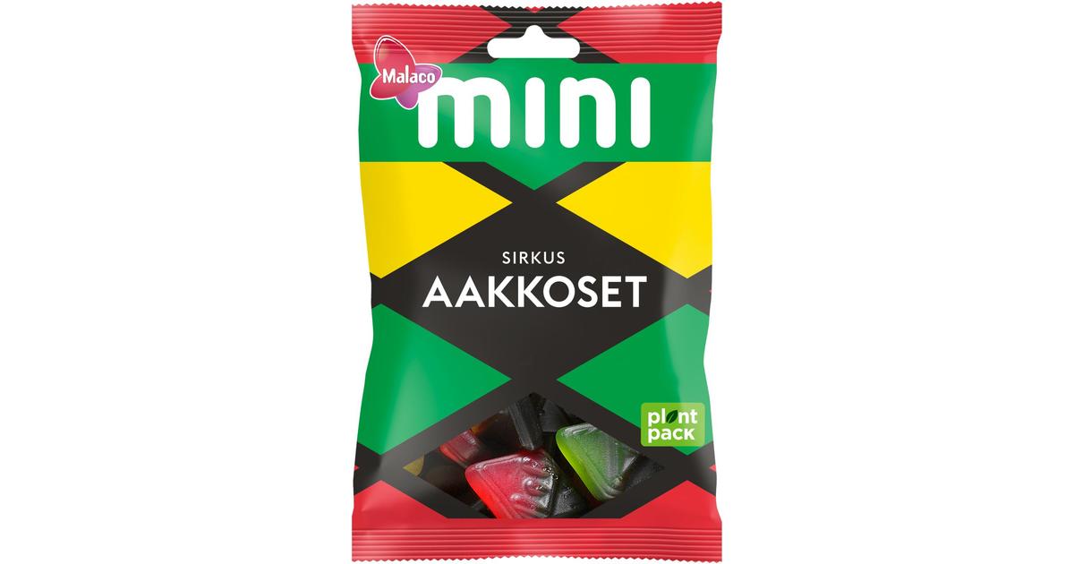 Malaco Mini Aakkoset Sirkus makeissekoitus 120g | S-kaupat ruoan  verkkokauppa