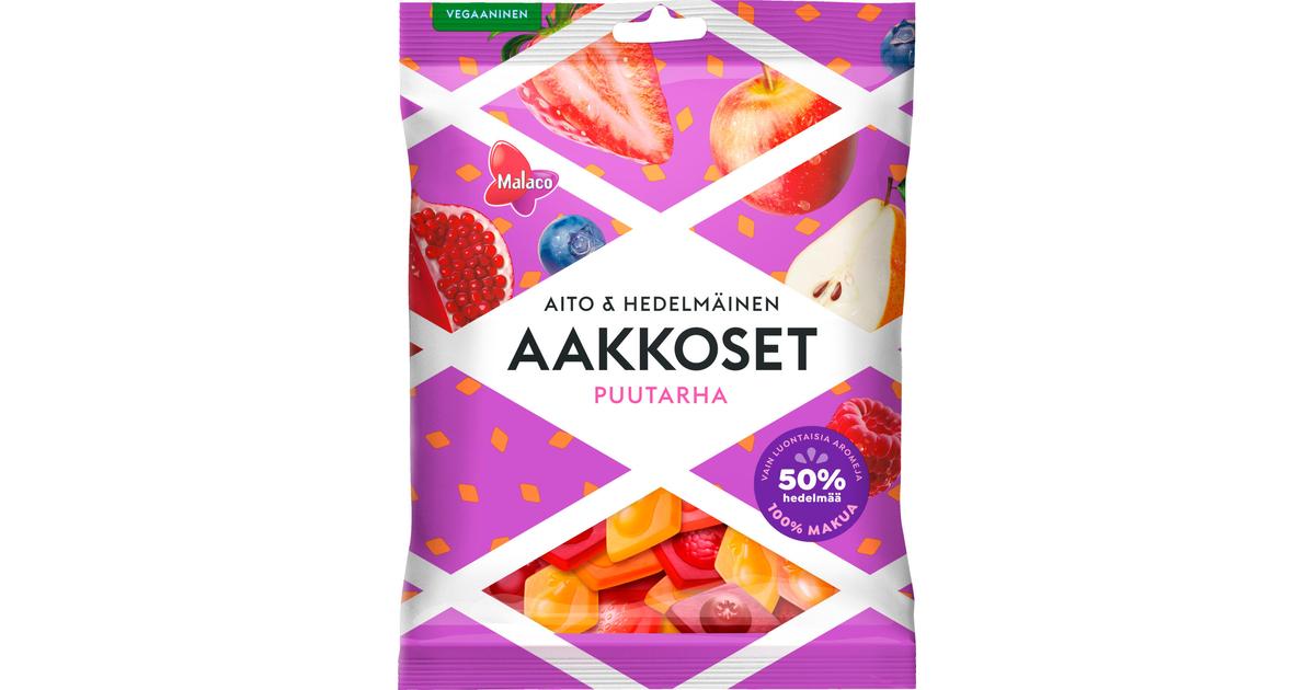 Malaco Aakkoset Aito & Hedelmäinen Puutarha makeissekoitus 230g | S-kaupat  ruoan verkkokauppa
