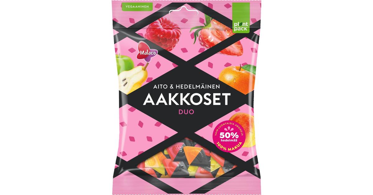 Malaco Aakkoset Aito & Hedelmäinen Duo makeissekoitus 230g | S-kaupat ruoan  verkkokauppa