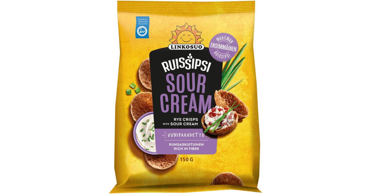 Linkosuo Ruissipsi 150g sour cream | S-kaupat ruoan verkkokauppa