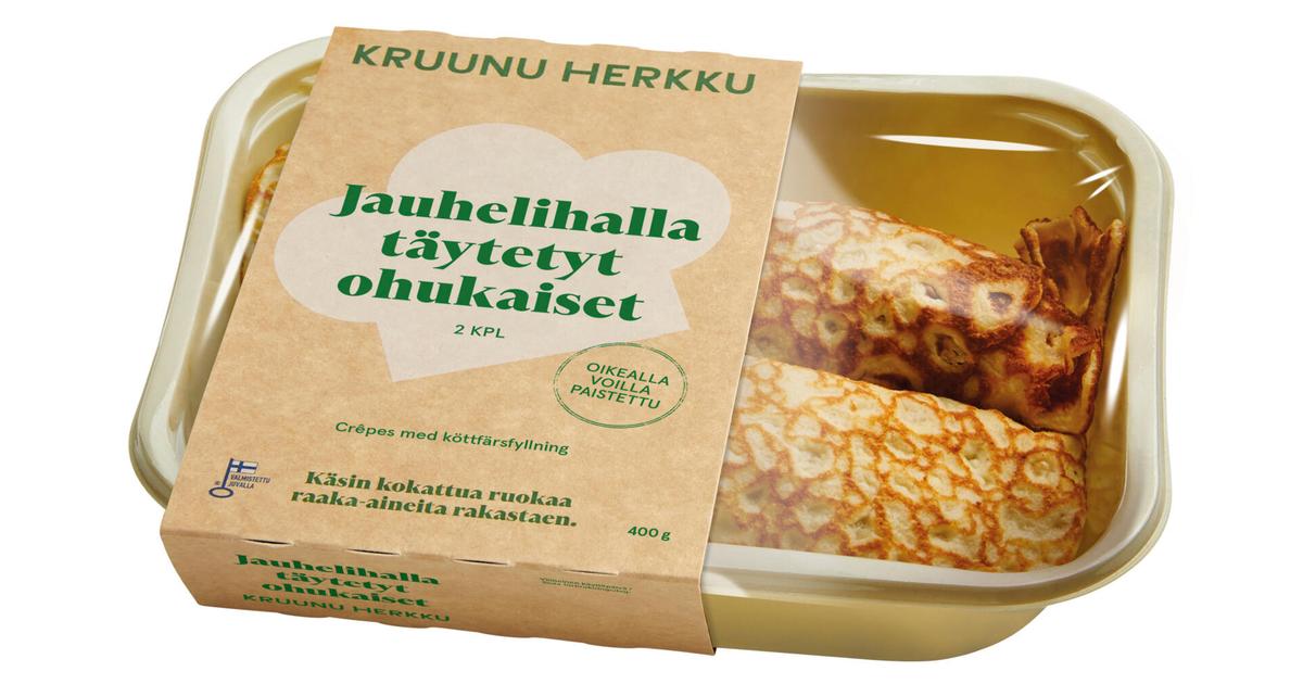 Kruunu Herkku Täytetyt Jauhelihaohukaiset 400g | S-kaupat ruoan verkkokauppa