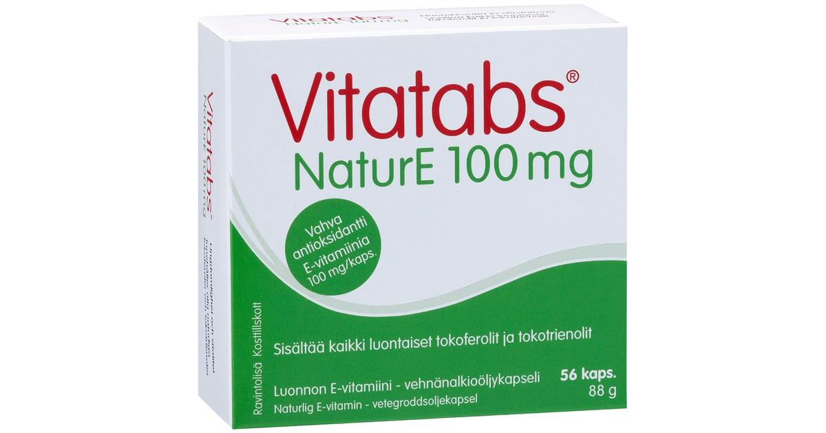 Vitatabs NaturE 100 mg E-vitamiinikapseli 56 kaps | S-kaupat ruoan ...