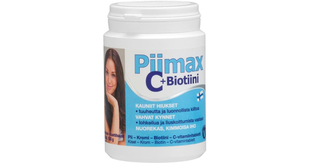 Piimax C + Biotiini pii-kromi-biotiini-C-vitamiinitabletti 300 tabl |  S-kaupat ruoan verkkokauppa