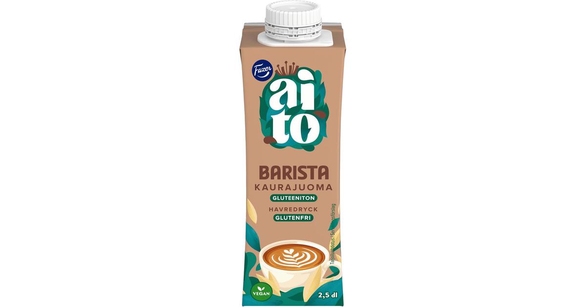 Fazer Aito UHT Gluteeniton Kaurajuoma Barista 250ml | S-kaupat ruoan  verkkokauppa