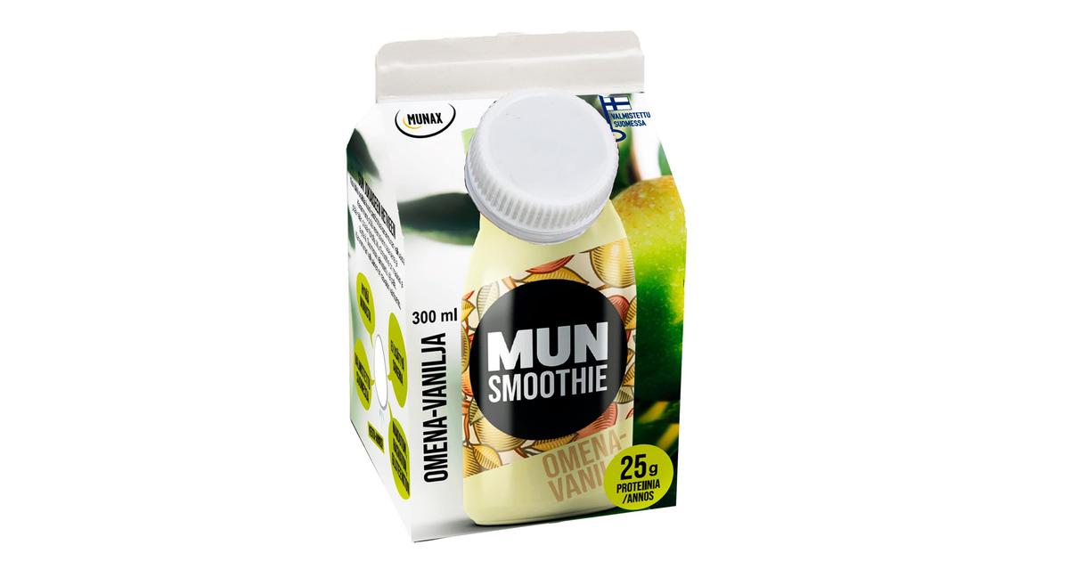 MunSmoothie Omenan ja vaniljan makuinen välipalajuoma 300ml | S-kaupat  ruoan verkkokauppa