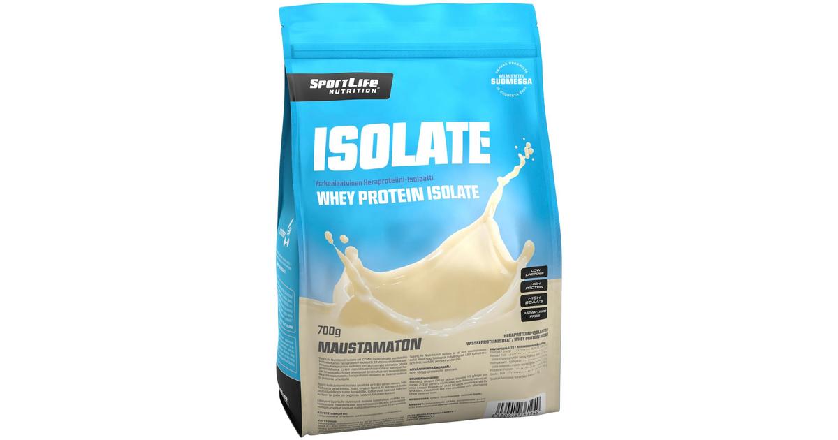 SportLife Nutrition Isolate 700g maustamaton heraproteiinijauhe | S-kaupat  ruoan verkkokauppa