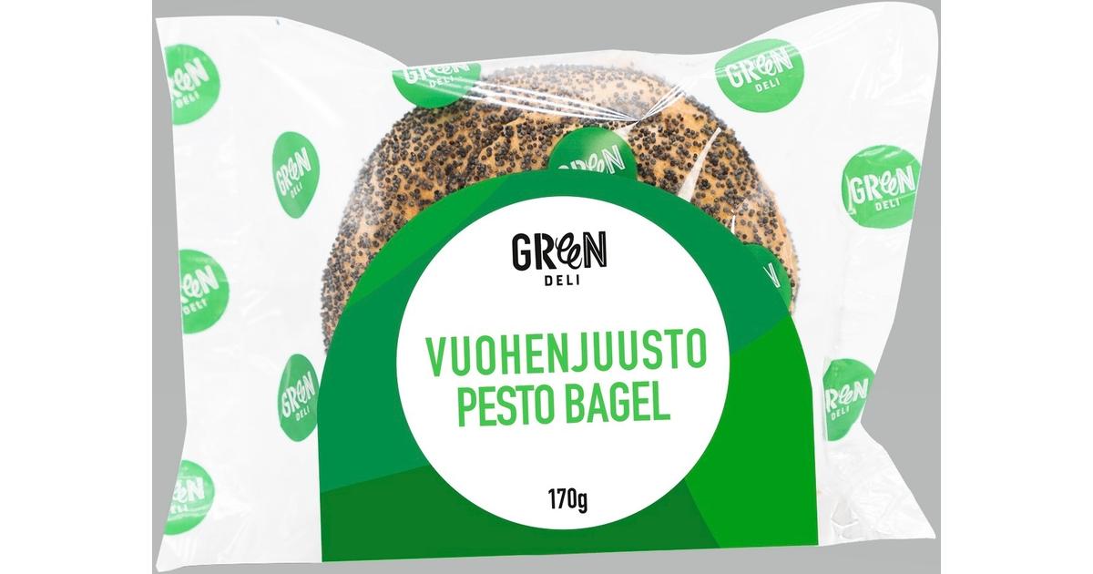 Greendeli Vuohenjuusto-Pesto Bagel 170 g | S-kaupat ruoan verkkokauppa