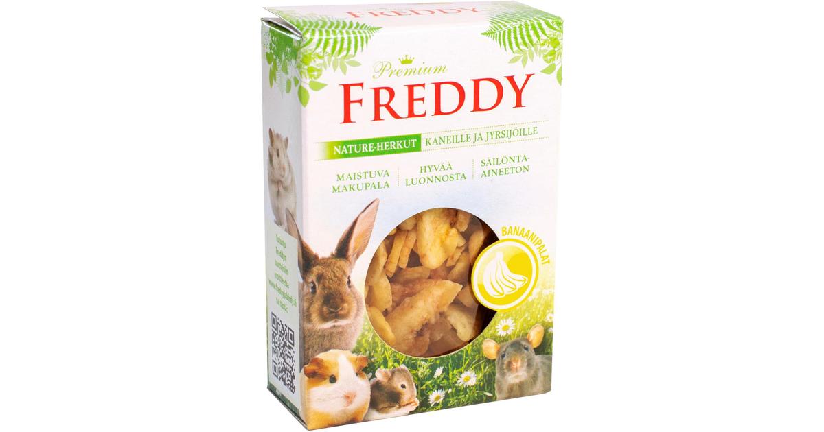 Freddy 45g Premium Nature-herkut Banaanipalat | S-kaupat ruoan verkkokauppa