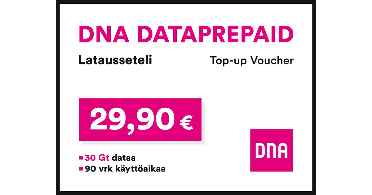 DNA Dataprepaid 30Gt | S-kaupat ruoan verkkokauppa