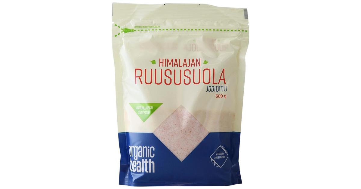 Organic Health himalajan jodioitu ruususuola 500g | S-kaupat ruoan  verkkokauppa