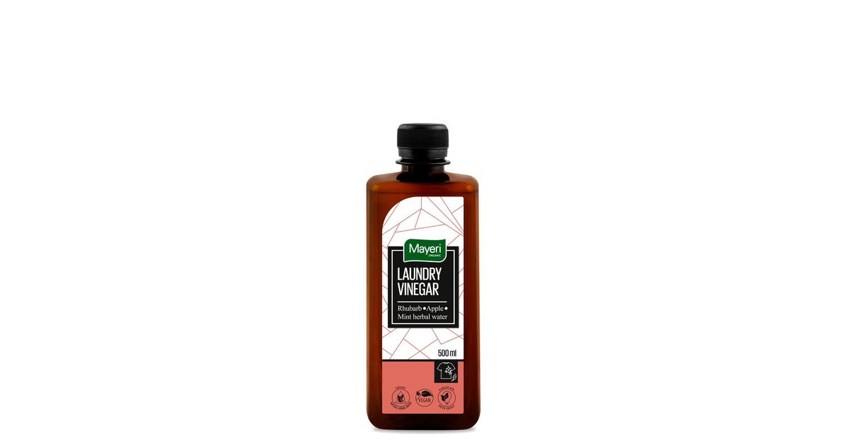 MAYERI ORGANIC PYYKKIETIKKA RHUBARB&APPLE - MINT HERBAL WATER 500ML |  S-kaupat ruoan verkkokauppa