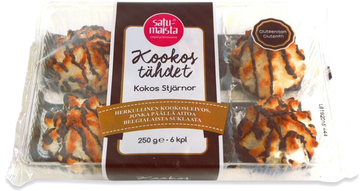 Satumaista 250g Kookostähdet, gluteeniton | S-kaupat ruoan verkkokauppa