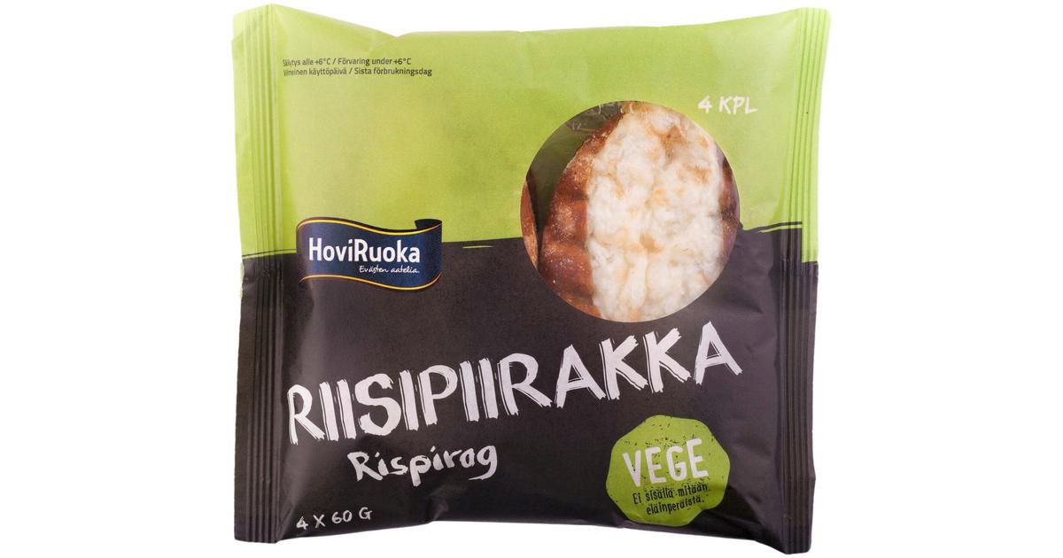 HoviRuoka 240g/4kpl Vege Riisipiirakka | S-kaupat ruoan verkkokauppa