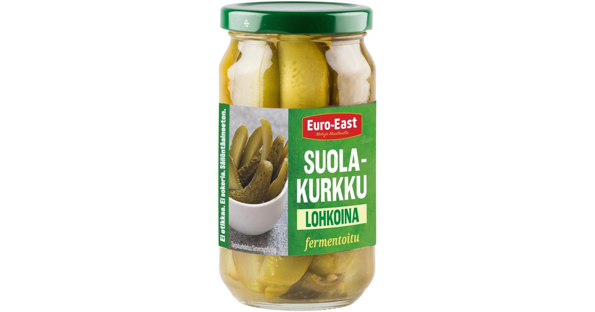 Euro-East suolakurkku lohkoina 350/220g | S-kaupat ruoan verkkokauppa