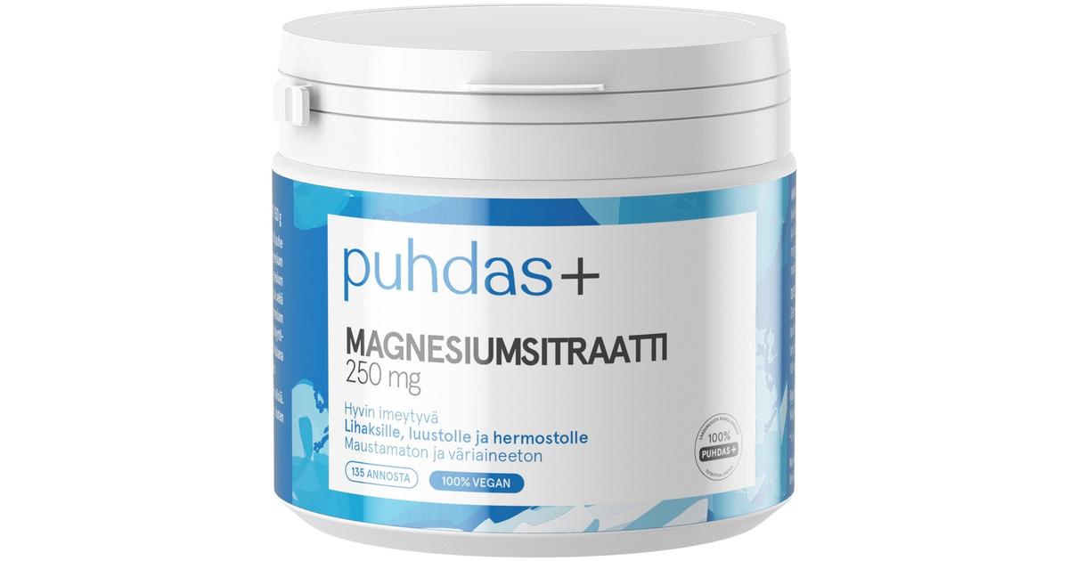 Puhdas+ Magnesiumsitraatti 150g | S-kaupat ruoan verkkokauppa