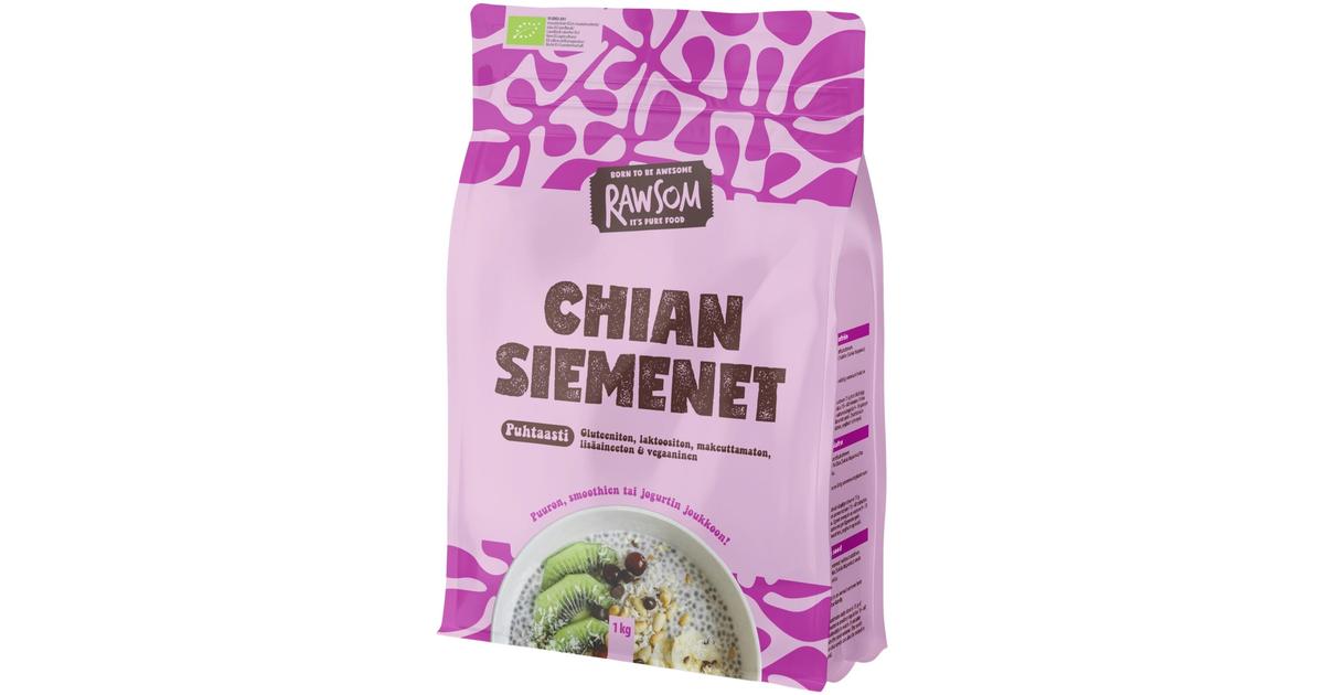 Rawsom Luomu Chian siemen 1kg | S-kaupat ruoan verkkokauppa