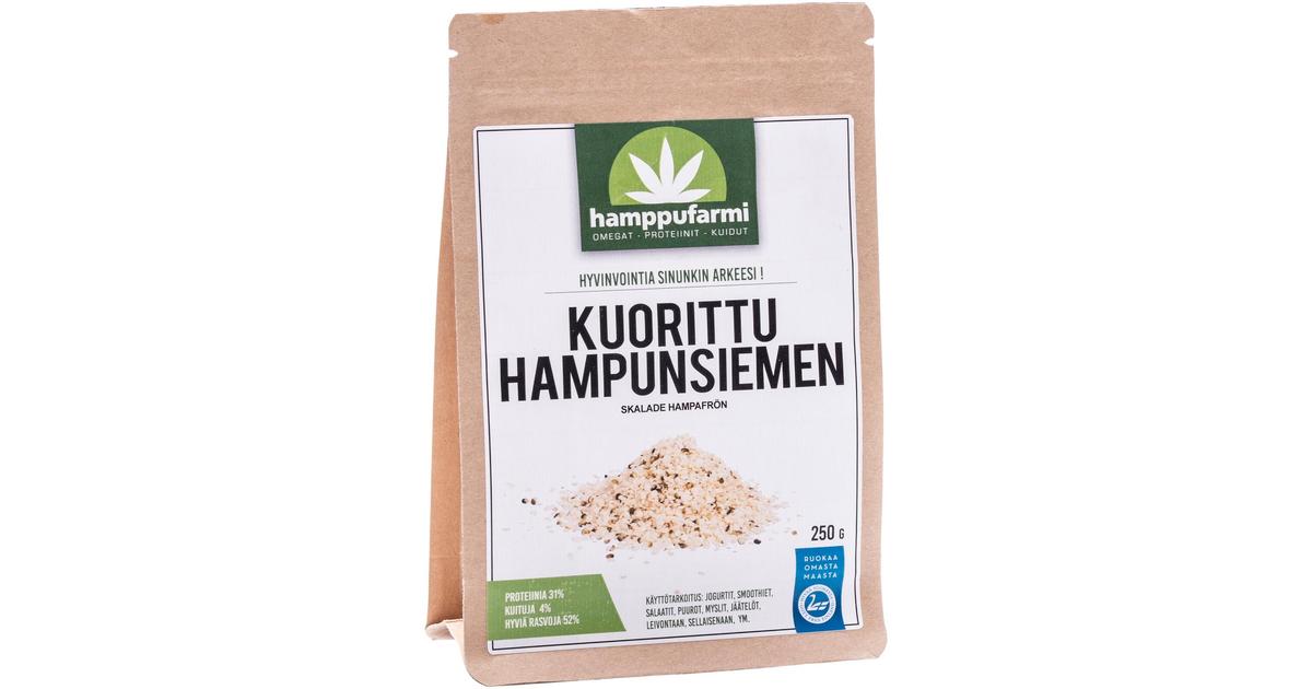 HamppuFarmi Kuorittu hampunsiemen 250g | S-kaupat ruoan verkkokauppa