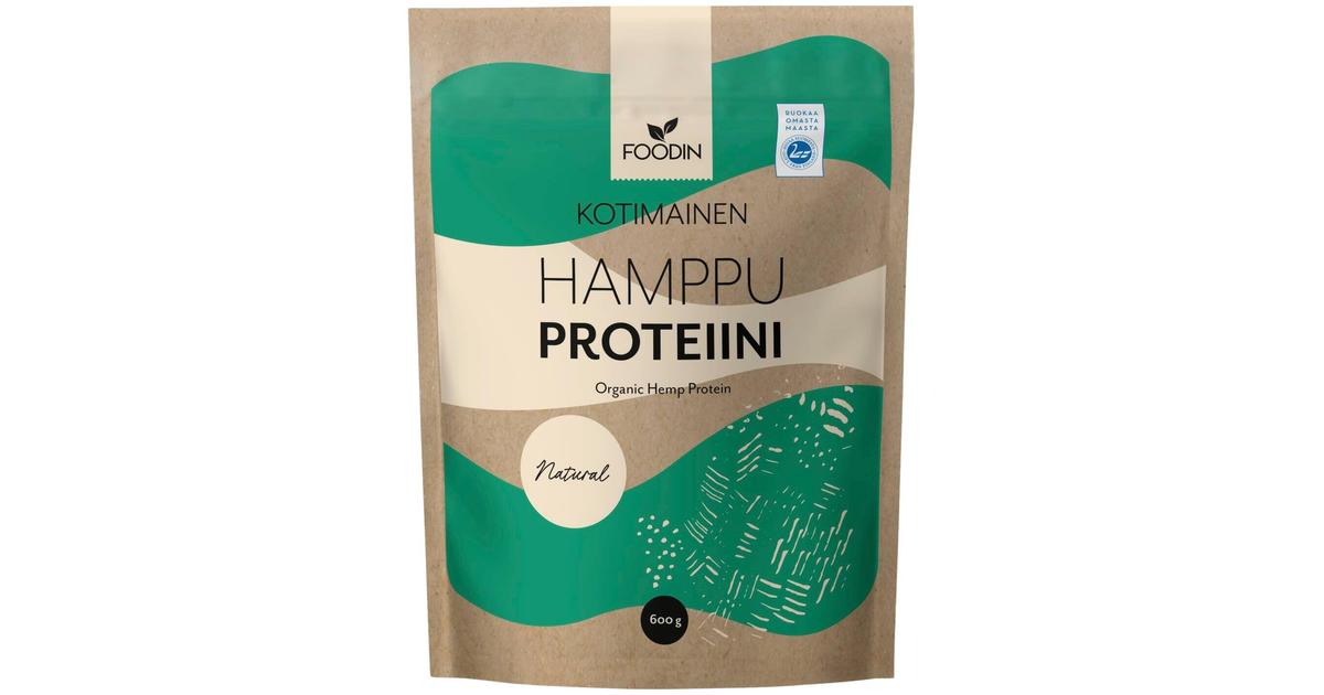 Foodin Kotimainen hamppuproteiini 600g | S-kaupat ruoan verkkokauppa