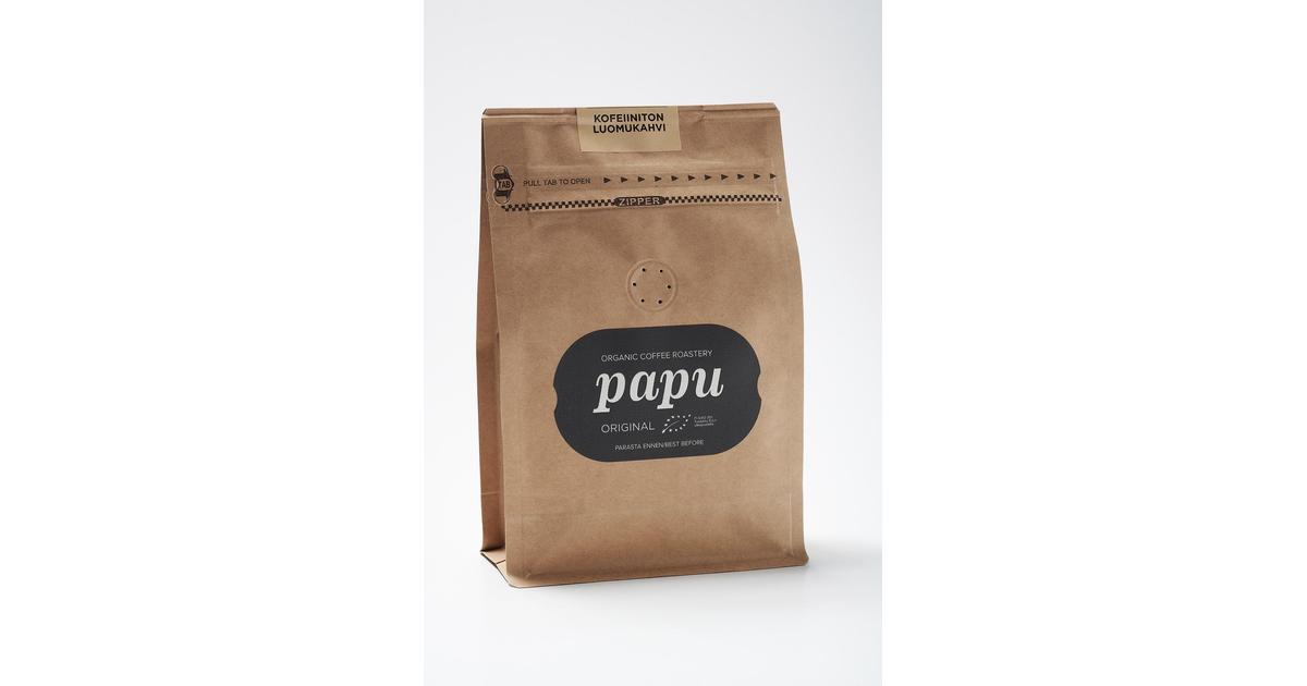 Paahtimo Papu 250g Kofeiiniton luomukahvi | S-kaupat ruoan verkkokauppa
