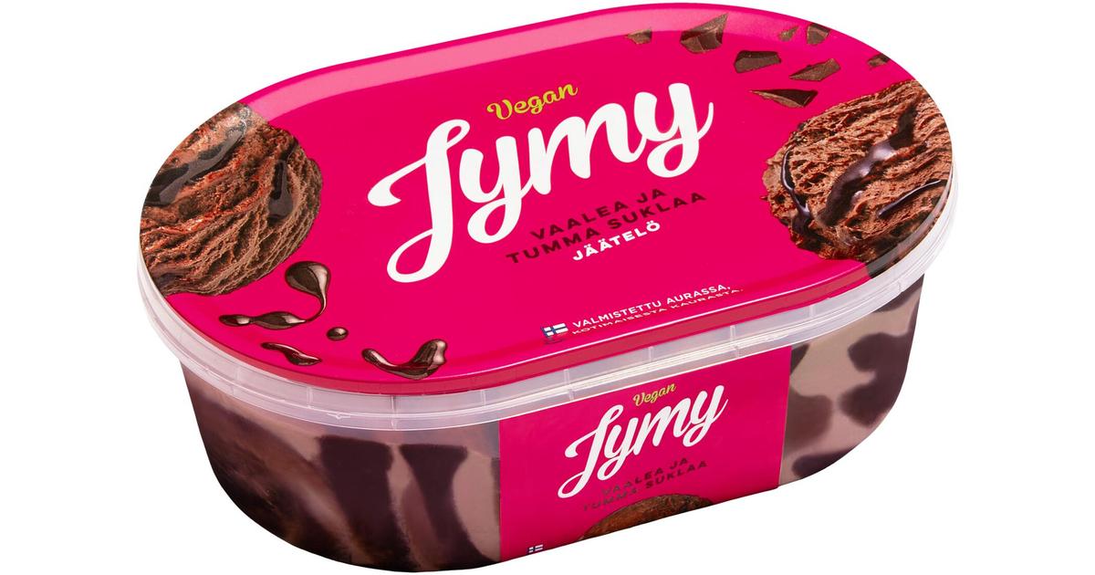 Jymy Vaalea ja Tumma Suklaa vegaaninen jäätelö 900ml | S-kaupat ruoan  verkkokauppa