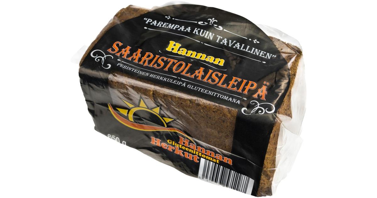 Hannan Saaristolaisleipä 650g, gluteeniton | S-kaupat ruoan verkkokauppa