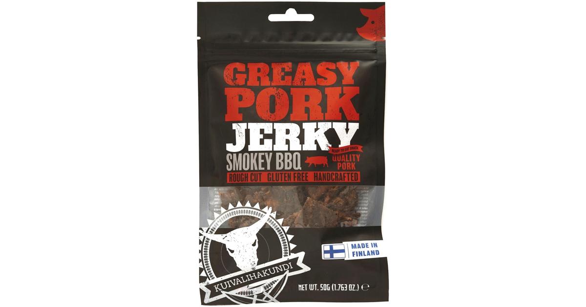 Kuivalihakundi Greasy Pork Jerky Smokey BBQ 50g | S-kaupat ruoan  verkkokauppa