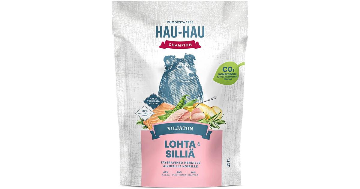 Hau-Hau Champion Viljaton Lohta ja silliä täysravinto 1,5 kg | S-kaupat  ruoan verkkokauppa