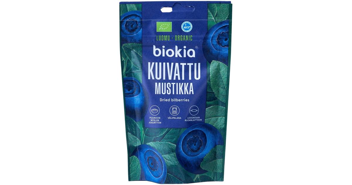 Biokia Luomu kuivattu mustikka 50g | S-kaupat ruoan verkkokauppa