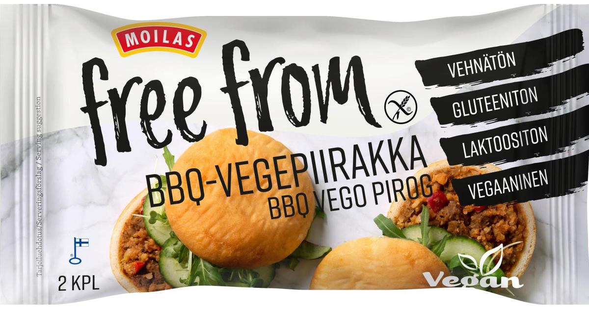 Moilas Free From BBQ-vegepiirakka 2kpl/200g, pakaste | S-kaupat ruoan  verkkokauppa