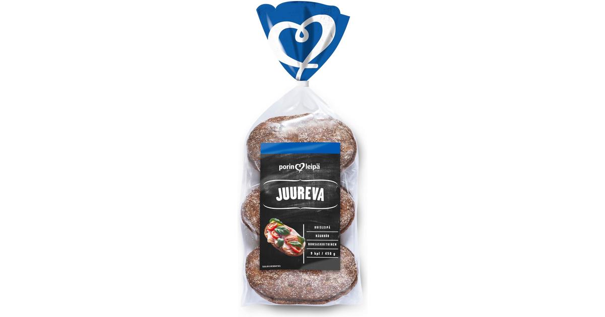 Porin Leipä Juureva 9kpl/450g | S-kaupat ruoan verkkokauppa