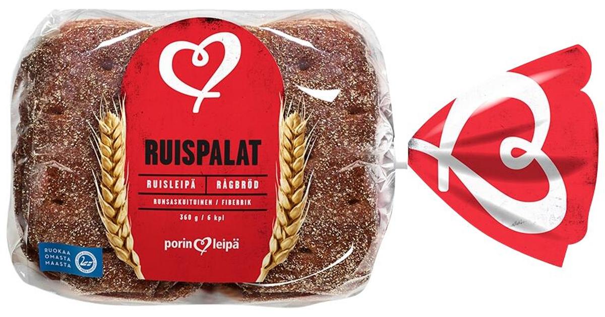Porin Leipä Ruispalat 6kpl/360g | S-kaupat ruoan verkkokauppa