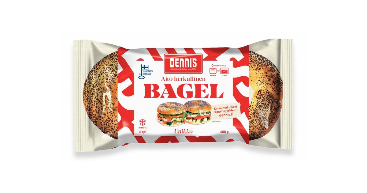 Dennis Unikkobagel 4 kpl, 400 g esipaistettu pakaste | S-kaupat ruoan  verkkokauppa