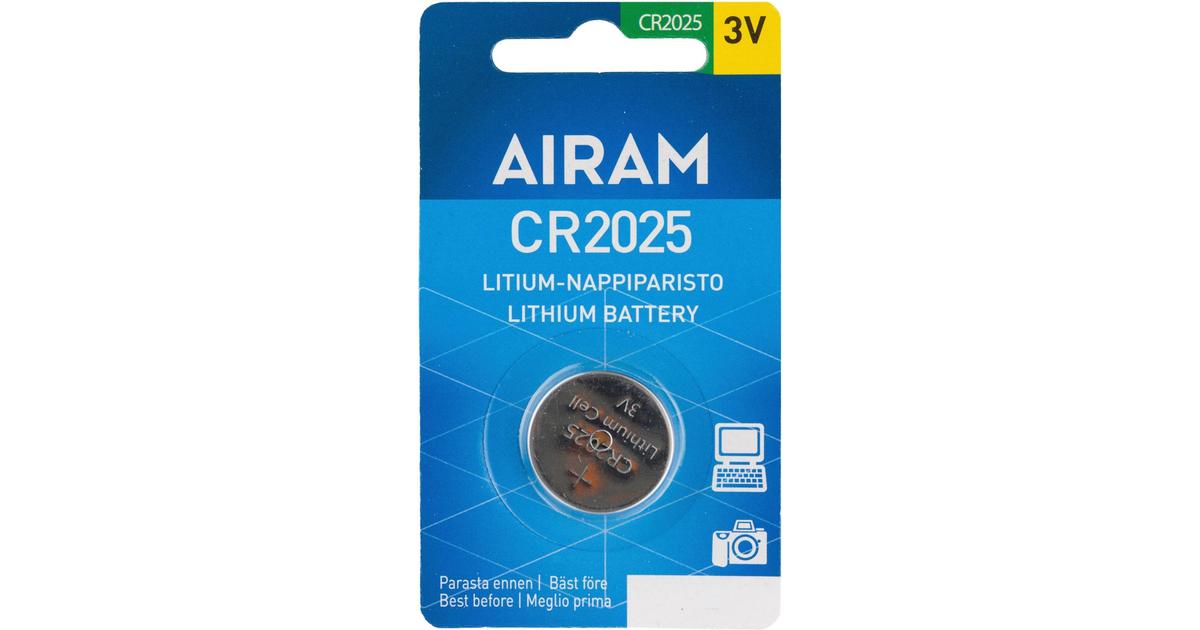Airam litium-nappiparisto CR2025 3V | S-kaupat ruoan verkkokauppa