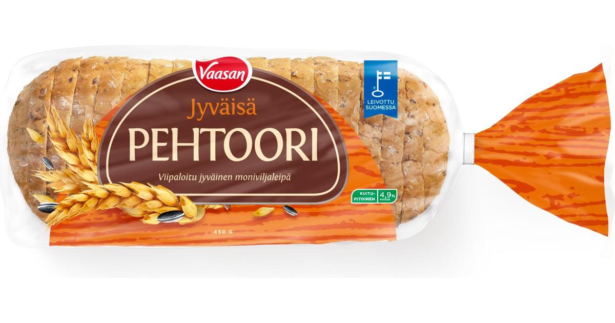 Vaasan Pehtoori Jyväviipaleet 450 g jyväinen moniviljaleipä | S-kaupat  ruoan verkkokauppa