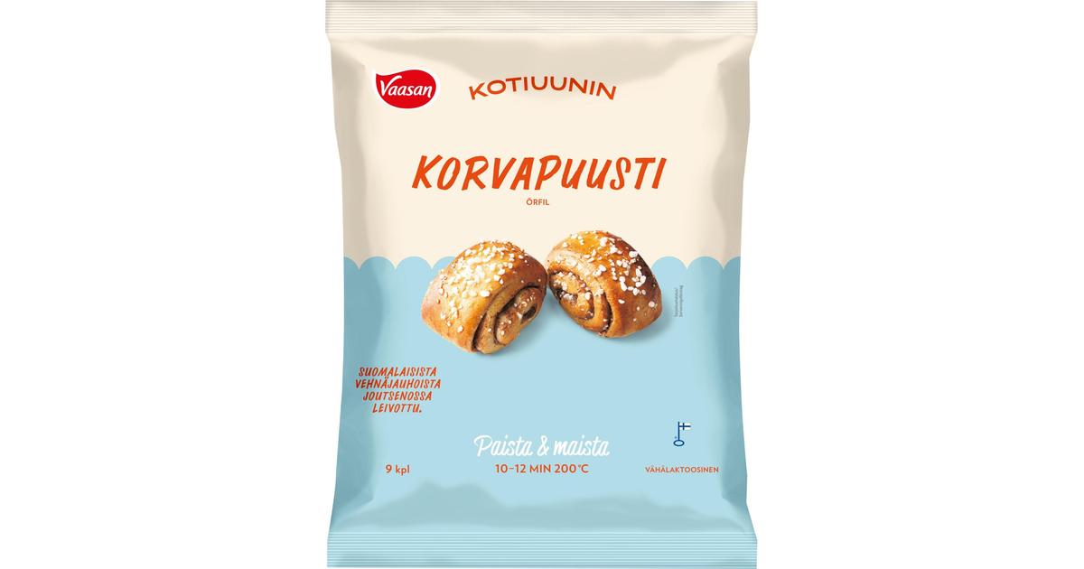 Vaasan Kotiuunin Korvapuusti 9x60g pakaste | S-kaupat ruoan verkkokauppa