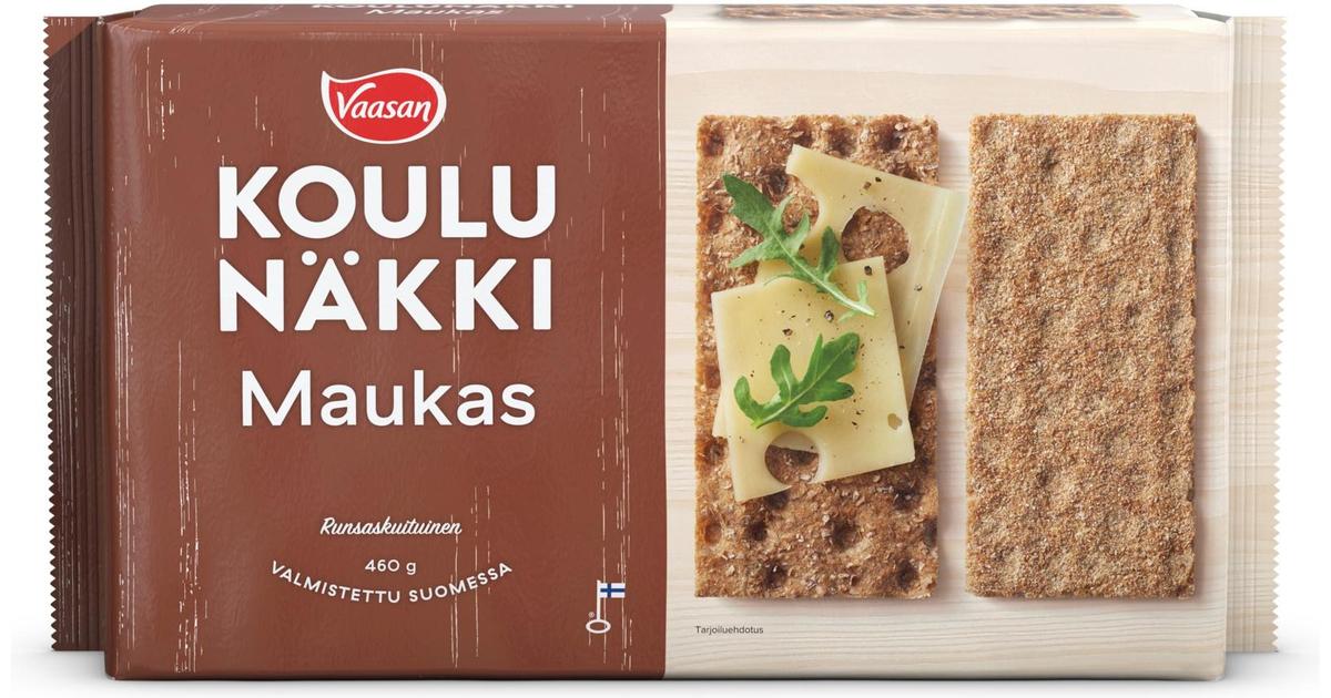 VAASAN KOULUNÄKKI Maukas 460 g Täysjyväruisnäkkileipä | S-kaupat ruoan  verkkokauppa