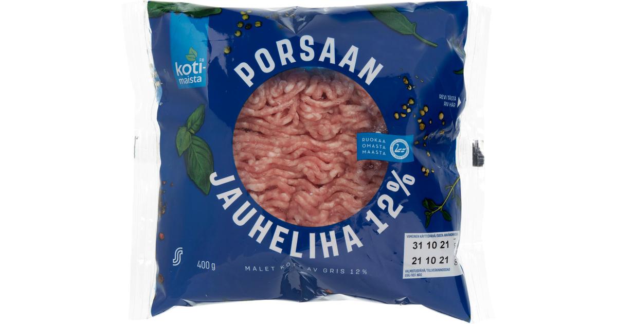 Kotimaista Porsaan jauheliha 400g | S-kaupat ruoan verkkokauppa