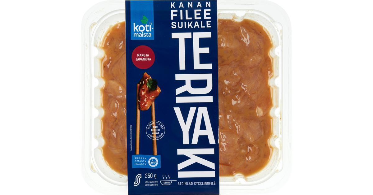 Kotimaista Kanan fileesuikale teriyaki 350g | S-kaupat ruoan verkkokauppa