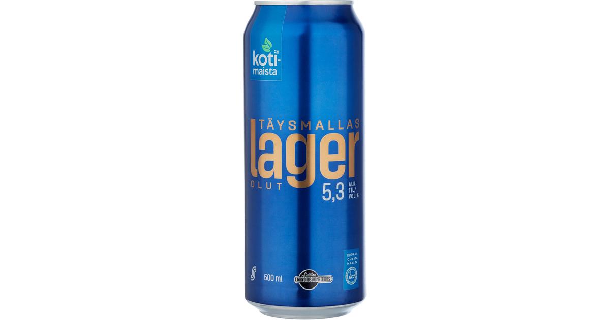 Kotimaista Täysmallaslager 5,3% 0,5L olut | S-kaupat ruoan verkkokauppa