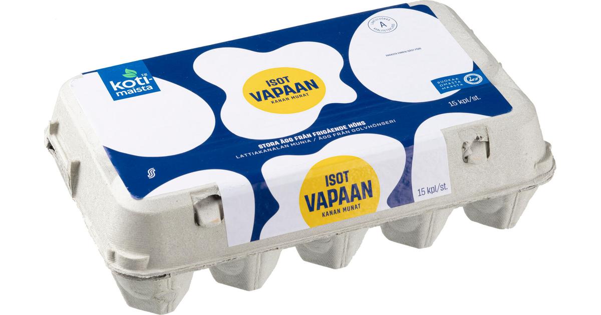 Kotimaista vapaa iso kananmuna L15 1020 g | S-kaupat ruoan verkkokauppa