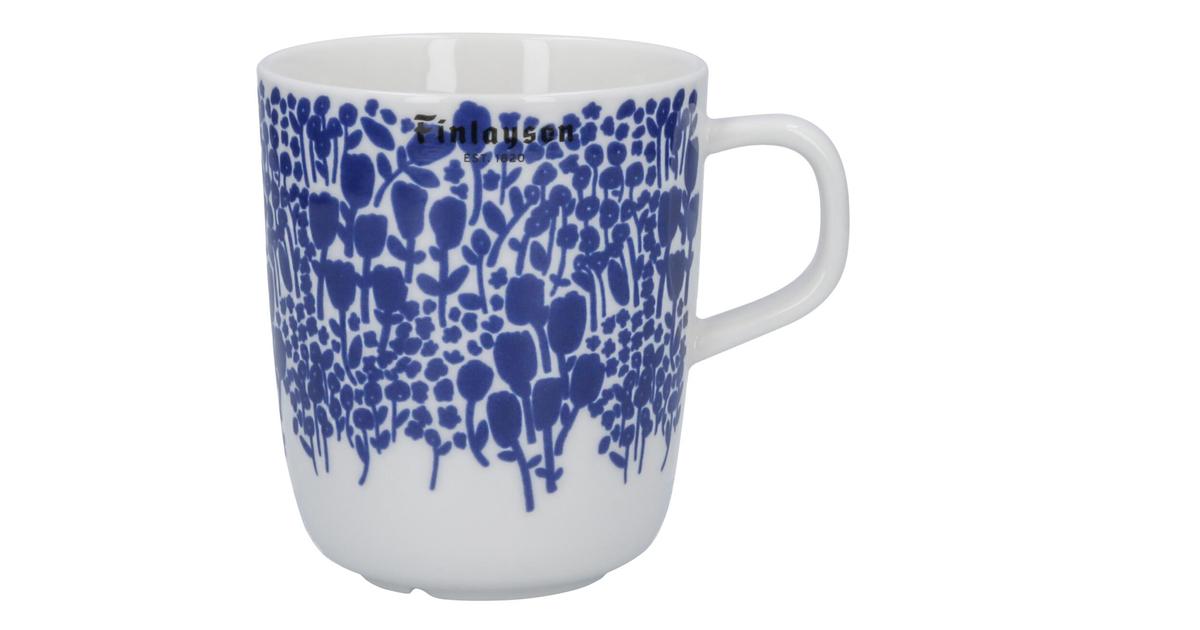 Finlayson muki Mittava 0,4l Huiske sinivalkoinen Skaupat ruoan