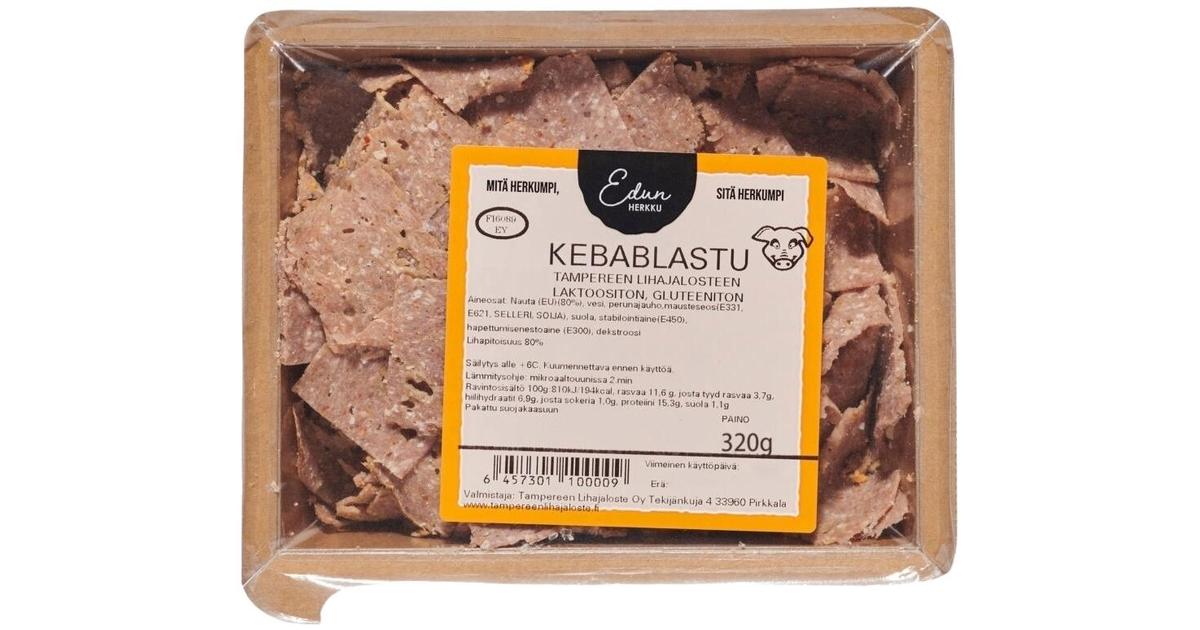 Lihajaloste/Edun Herkku Kebablastu 320g | S-kaupat ruoan verkkokauppa